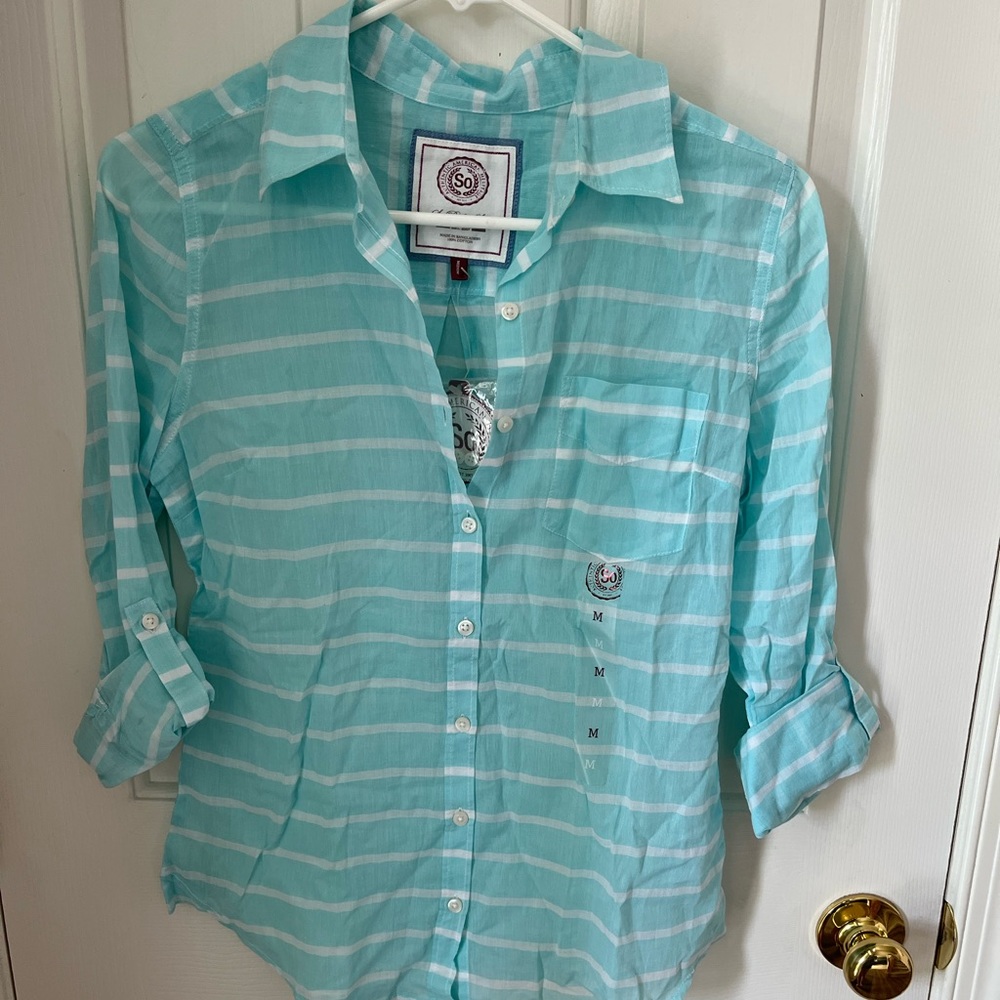 NWT Button down Striped Shirt